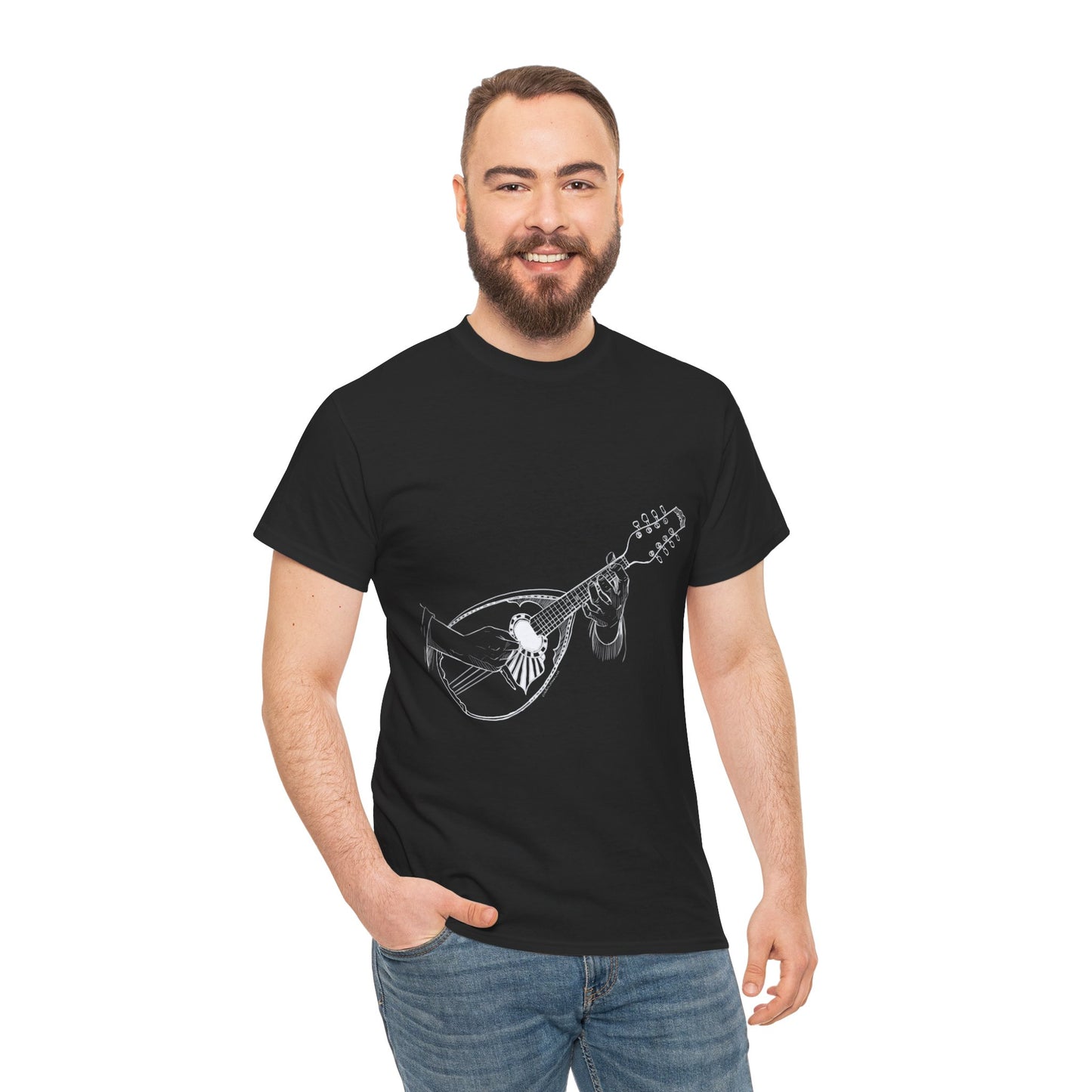Mandolin Black & White T-Shirt